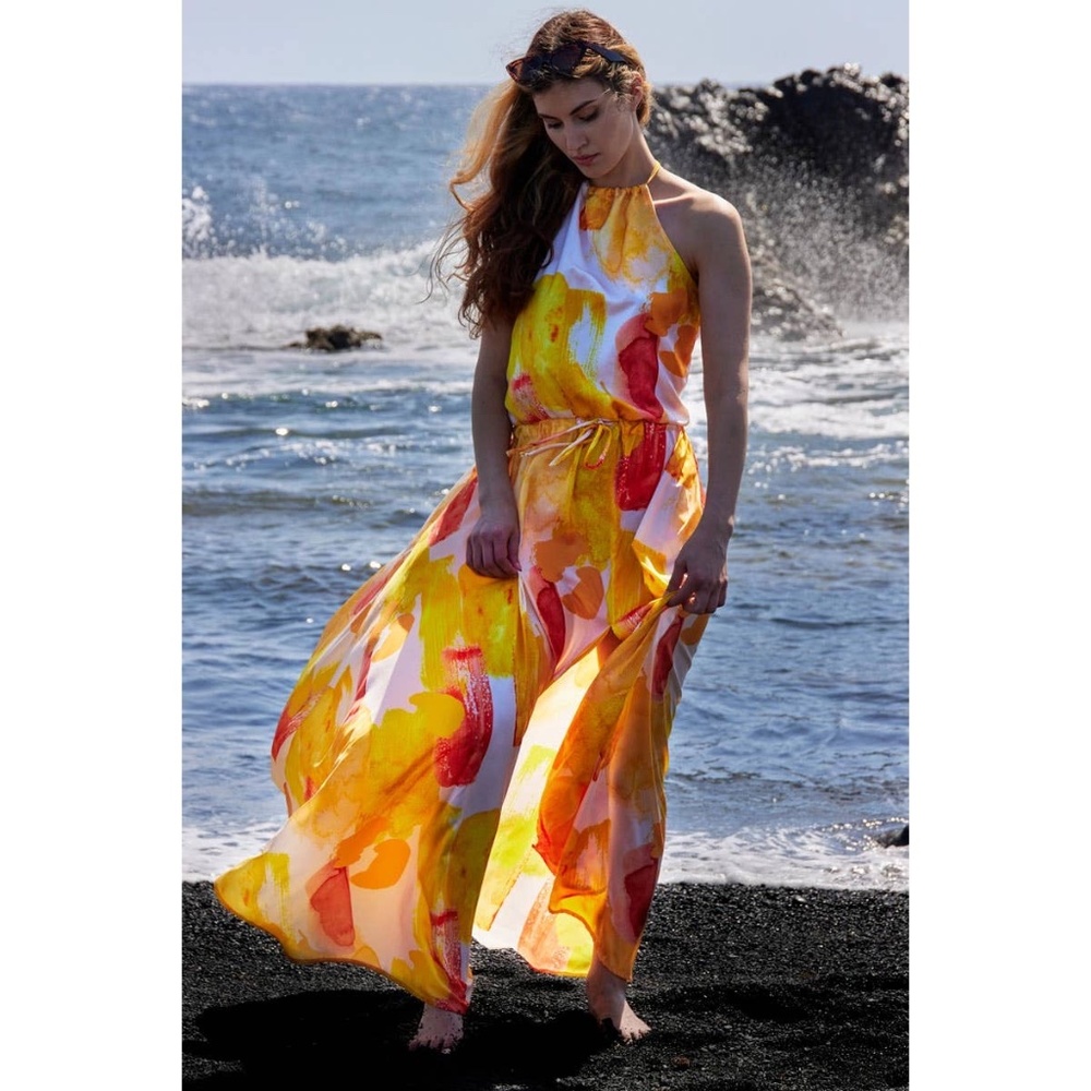 Claire Maxi Dress Yellow